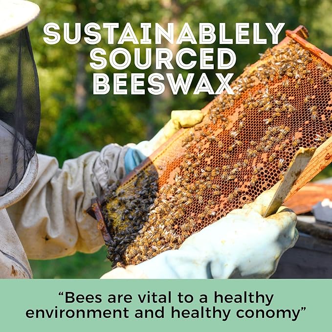 HUNNYBEE Beeswax Pellets 2LB, 100% Pure Bees Wax for DIY Candles, Skin, Body Cream, Face, and Hair Care, Lotions Deodorant, Lip Balm and Soap Making (Yellow, 2 lbs)