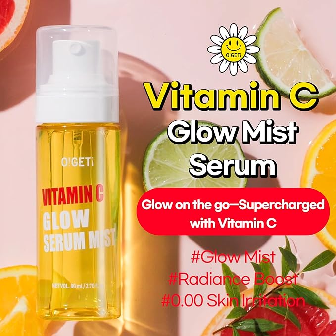Vitamin C Serum Mist | Vitamin C, Hyaluronic acid, Moisturizing mist for face, all skin type, Korean skincare, for men and women, 2.70 Fl.Oz (80ml)