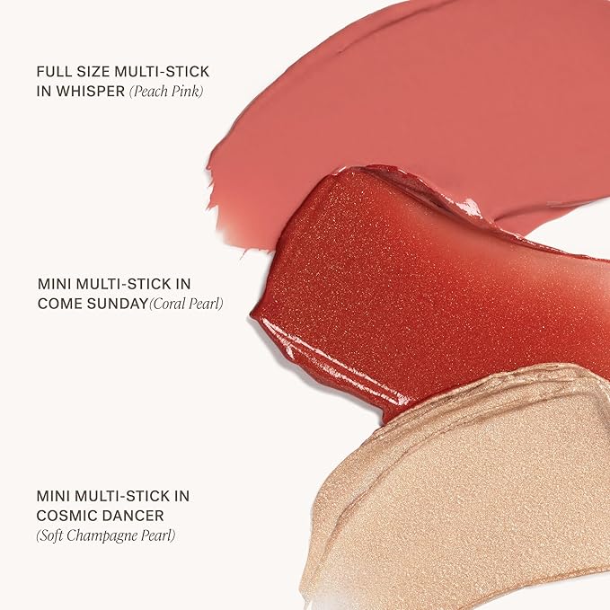 ILIA - Natural Color Ways Multi-Stick Set For Cheeks + Lips | Non-Toxic, Vegan, Cruelty-Free, Clean Makeup