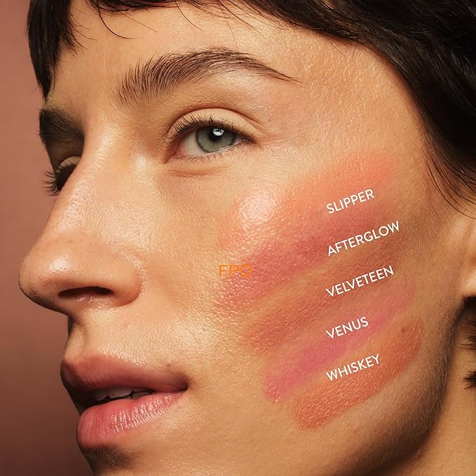 goop Beauty Cream Blush | Sheer Pop of Color for Lips & Cheeks | Vitamin C, Vitamin E & Safflower Oil | Natural Makeup for Glowing Skin | Paraben & Silicone Free | 0.5 oz | Venus - Translucent Fuchsia