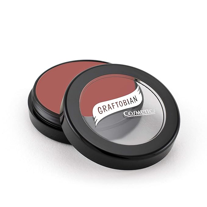 Graftobian HD Glamour Crème Foundation 1/2oz, Weightless Full Coverage Makeup, 65 Inclusive Shades, For All Skin Types, Natural or Full-Glam Looks, For Professionals and Beginners, Dusty Plum