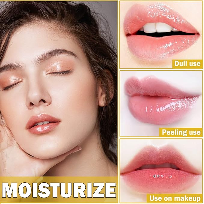 2PCS Bee Lip Balm Honey Pot Honey Lip Balm Sleeping Lip Mask Silky Hydrating Bee Lip Balm Lip Mask Overnight Lip Care Products