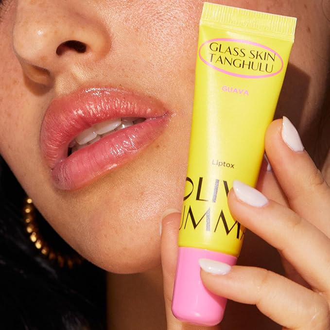 Glass Skin Tanghulu Liptox Guava Infused for Dry Cracked Lips, Korean Lip Care Moistorizer