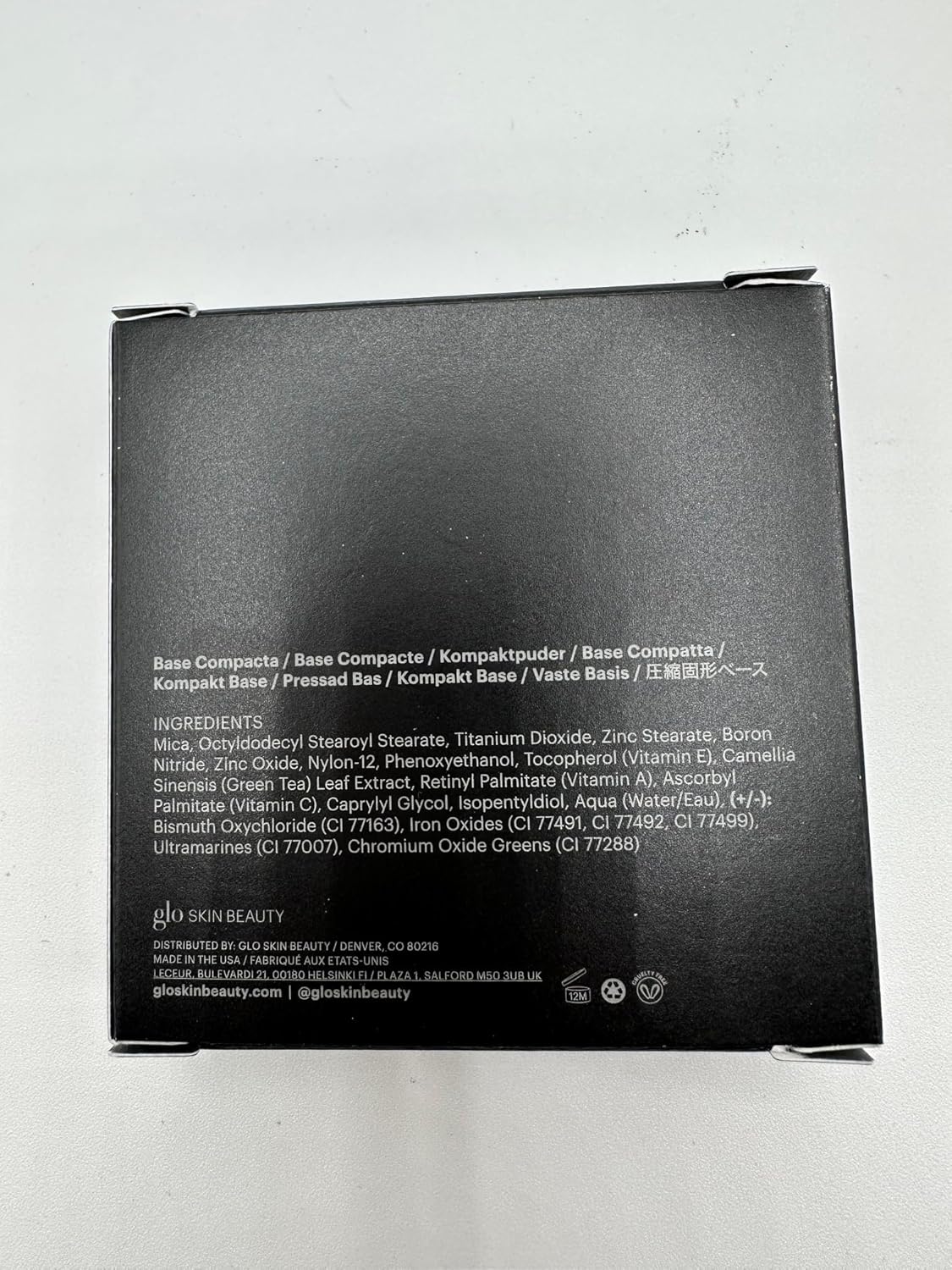 Glo Skin Beauty Pressed Base Powder Foundation Makeup (Golden Medium) - Flawless Coverage for a Radiant Natural, Second-Skin Finish