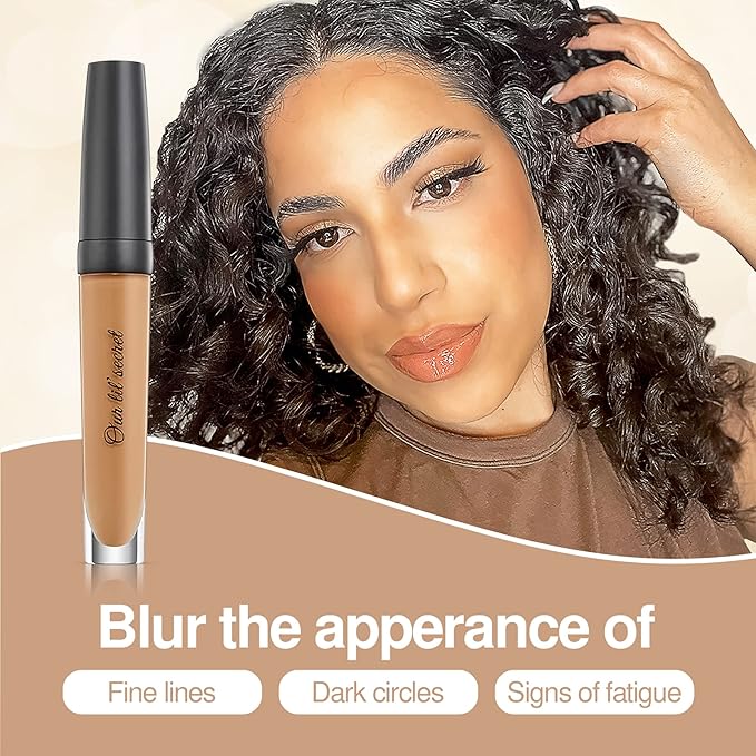 Frankie Rose Cosmetics Our Lil’ Secret Concealer – Sweat-Proof & Matte Under Eye Concealer, Long Lasting Concealer Full Coverage For Fine Lines, Dark Circles & Hide Imperfections - Java