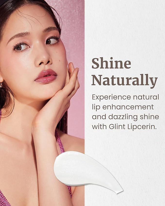 Glint Lipcerin (Star Bouquet, 0.5fl oz) - Long Lasting Hydrating lip gloss with Shea Butter for a Natural Looking, Korean Skin care. Ideal for Chapped, Dry, Cracked, or Damaged Lips.