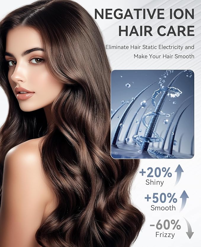 Hair Dryer, CONFU Blow Dryer with Diffuser, 21000PRM Professional Hairdryer, Portable Lightweight Fast Drying Negative Ionic Blow Dryer, Hair Diffuser for Curly Hair for Home Travel