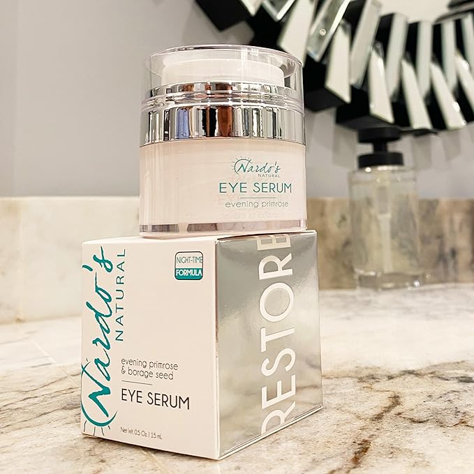 All Natural Anti-Aging Under Eye Cream, for Wrinkles, Dark Circles, Puffy Eyes, Smooth Skin, Moisture, Balance and Hydrate, Night Serum,.5 Oz Made in the USA by Nardo’s Natural Skin Care Products