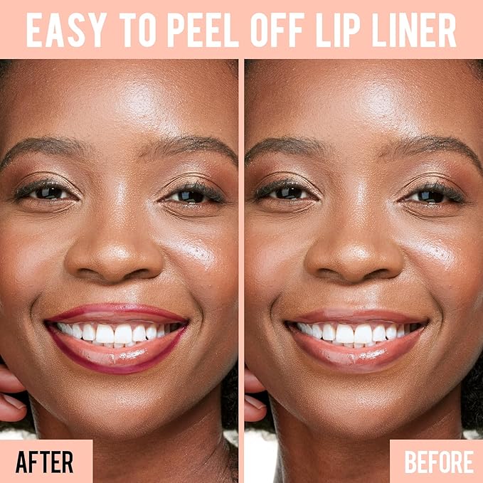 iMethod Lip Stain - Lip Liner Stain, Peel Off Lip Stain with Tweezer, Natural Long Lasting, Waterproof, Easy to Use, Stay On All Day, Cocoa