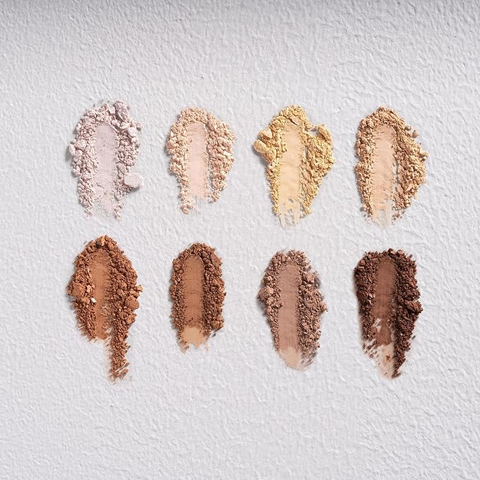 W7 Shape & Glow Highlight & Contour Powder Palette - Professional 8 Shade Face Makeup Palette