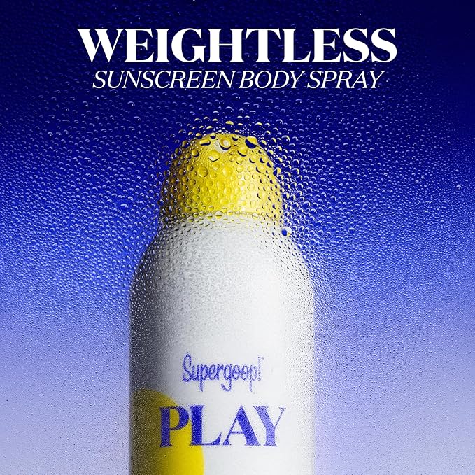 Supergoop! PLAY Antioxidant Body Mist w/Vitamin C - 3 fl oz - SPF 50 PA++++ Broad Spectrum Sunscreen - Body Spray - Great for Active Days