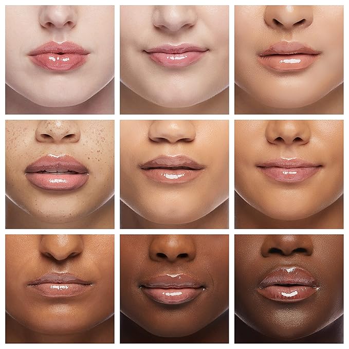 2Pack Non-sticky Lip Oil, Moisturizing Glossy/Shiny Lip Gloss Oil PlumpingTint, Hydrating Lip Gloss Lip Balm, Long Lasting Nourishing Fruit Flavoure Lip Oils(Strawberry + Coconut)