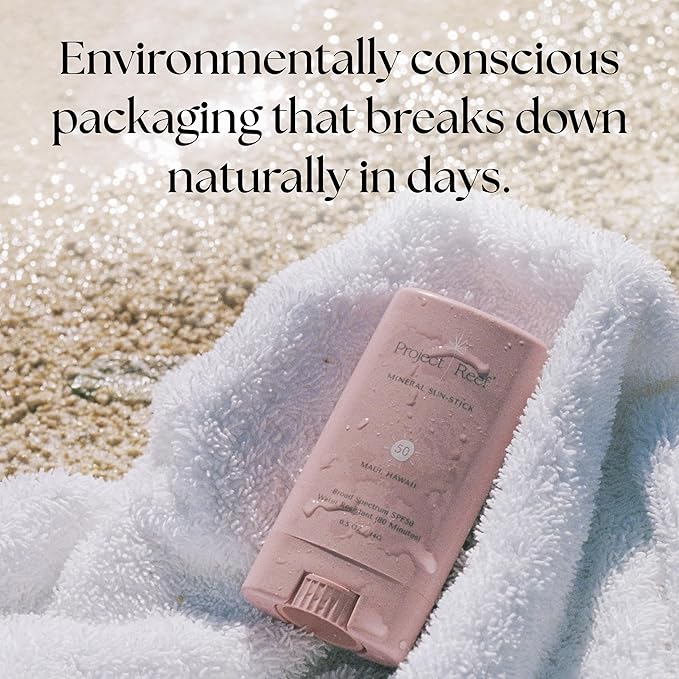 SPF 50 Sheer Mineral Sunscreen Stick - Vegan, Reef Safe, Non-Nano Zinc, Face Sunblock Stick, No White Residue, Pocket Size, Ideal for Travel & Kids .05 oz